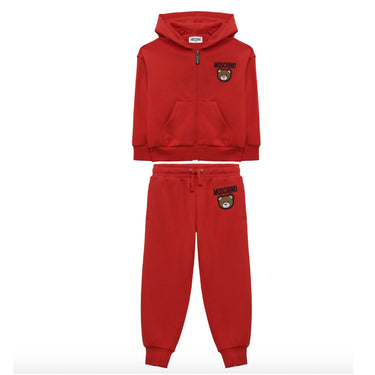 Set de pants MOSCHINO rojo para niños y adolescentes
